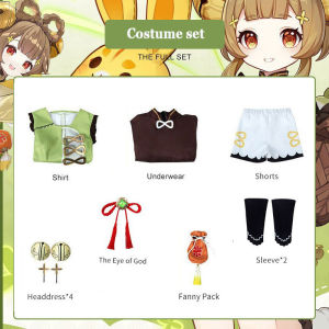 Genshin Impact Yaoyao Cosplay Costume For Kids Lolita Dress Uniform Halloween Party Cosplay Outfit for Women