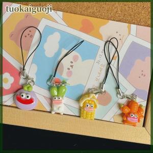 tuokaiguoji Cute Creative Big Mouth Vegetables Mobile Phone Lanyard Funny Backpack Decoration Accessories Fashion Mobile Phone Strap Gifts