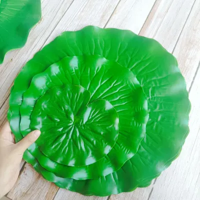 【Home_Master】ใบตองปลอม ใบตองเทียม ใบตองปลอม ใบตองเสมือนจริง ฺBanana Leaf