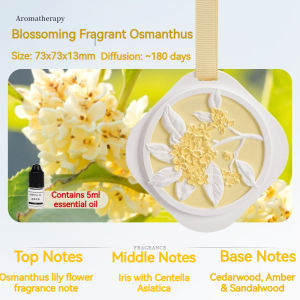 Gardenia aromatherapy tablets wardrobe and car pendants long-lasting fragrance in the bedroom odor removal high-end fragrance car diffuser stone