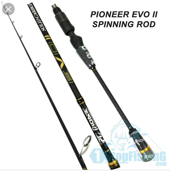 PIONEER EVO II SOLID CARBON ULTRALIGHT SPINNING ROD 1PIECE SIZE
