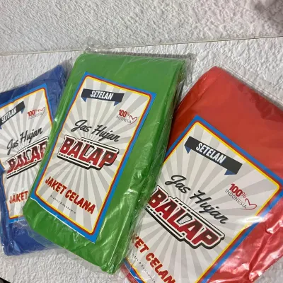 BDS - JAS HUJAN PLASTIK SETELAN DAN PONCO LENGAN PANJANG JAKET CELANA BAGUS DAN MURAH