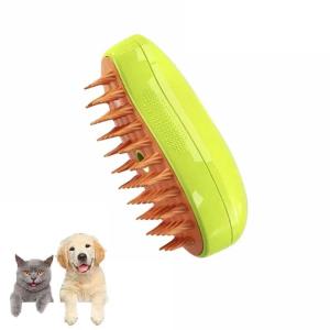 Electric Steamy Brush for Cat and Dog Steam Brush Electric Sprayer for Massage Pet Grooming Tool Shedding Combs 3 in 1