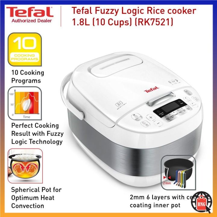 TEFAL 1.8L (10 Cups) Easy Fuzzy Logic Rice Cooker Baby Porridge Cooker