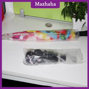 Mazhaha 100Pcs Dùng Một Lần Ô Túi Trong Suốt Không Thấm Nước Nhựa Ô Bìa Cho Sảnh Khách Sạn Ô Cửa Túi