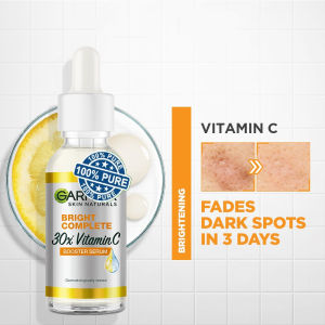 G-arnier Bright Complete Vitamin C Booster Serum Face Serum Brightening Skin Glow Dark Spot Care