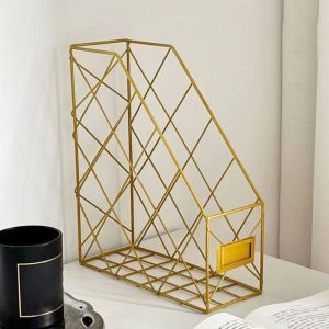 FDGFGG Mesh Metal  File Shelf Vertical Wrought Iron Storage Shelf Wear-resistant Multifunction File Holder Home Office