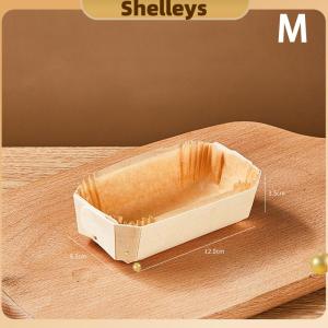 [Shelleys] 5 cái dùng một lần bằng gỗ tấm Sushi Gỗ Sushi salad món tráng miệng bát thông gỗ bát đĩa Khay