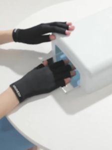 Nail Gloves UV Protection Anti-Tanning Sun Protection Radiation Protection Black Gloves Fingerless Lamp Light Nail Special [ Free Shipping ]