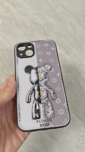 สำหรับ Xiaomi 11T Pro และ Xiaomi 11T Pro 5G เคสศัพท์ป้องกันการตกแบบสองสีรูปหมีเท็ดดี้ ทันสมัยและมีเอกลักษณ์