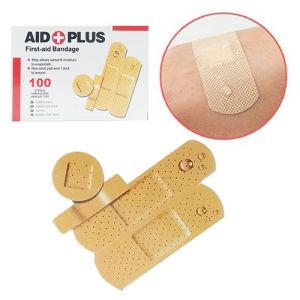 Hộp 100 miếng băng keo cá nhân các loại chống thấm nước bảo vệ vết thương tiện dụng