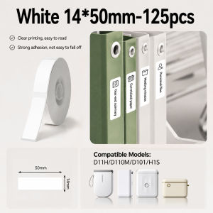 NIIMBOT D11/D110/D101 White Waterproof Self-Adhesive Thermal Label Stickers for Barcodes Price Tags & Shipping