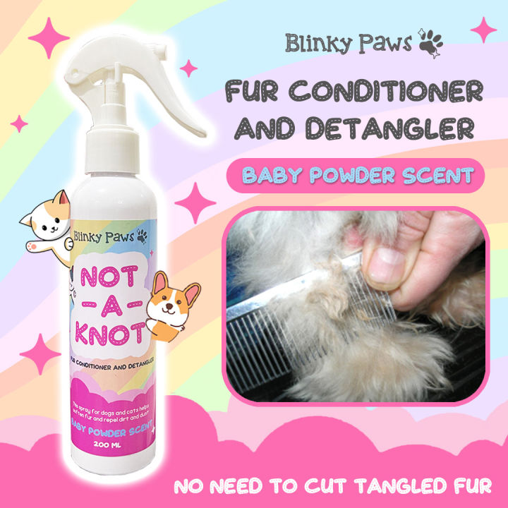 [NEW] Fur Conditioner and Detangler Spray Baby Powder Scent for Dogs ...