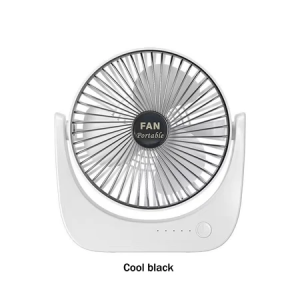 Desk Fan 720° Rotation 3 Speed Modes Strong Wind&Ultra-Quiet Desk Fan Portable Mini Rechargeable Fan Handheld Quiet Fan