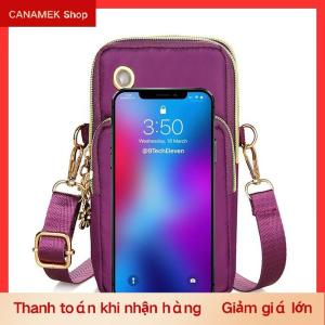 CS Nylon không thấm nước Phụ nữ Crossbody điện thoại Vai Túi nhỏ Pouch trường hợp vành đai Ví