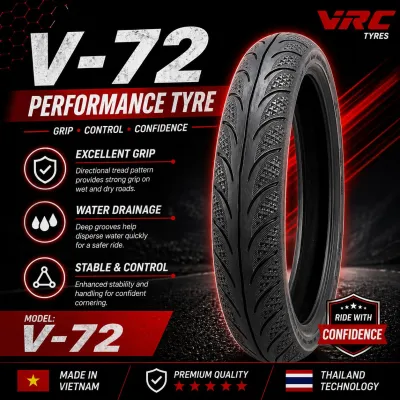 VRC CMI REALSTONE TAYAR V72 V100 V004 V634 C004 R72 R100 R900 7080/90x17 7090/80x17 100110120/70x17 708090/90x14 V100 7080/90x17 TAYAR MOTORSIKAL TUBELESS BUNGA DIAMOND