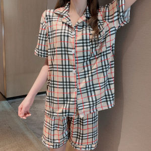 Women Short Sleeve Cotton Pyjamas Set Girls Loose Sleepwear Nightwear Pajamas Sleep Suit