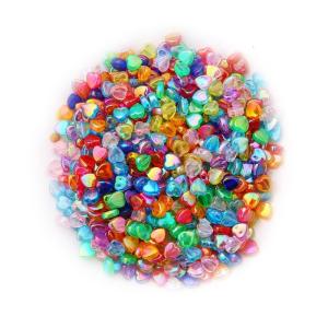 10Pcs Colorful Acrylic Spacer Beads Heart/Star Shape Beads For Craft Necklace Bracelets Keychain Charm Making