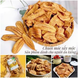 Snack chuối sấy rong biển phô mai healthy sấy mộc không đường ăn kiêng eatclean gói 500gr