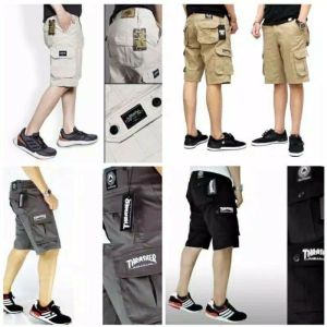 celana cargo pendek pria/jeans cargo pendek/celana jeans pria cargo terbaru