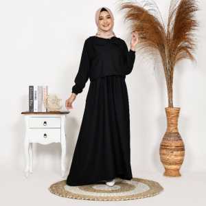 Gamis Crincle Terbaru Bahan Crinkle Linen Premium Ukuran L-XL-XXL