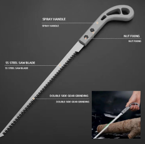 Gergaji Kayu Mini 34Cm Gagang Plastik / Gergaji Bonsai Dahan Ranting Pohon