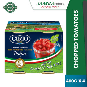 Cirio Polpa (Chopped Tomatoes) Cluster Pack (4x400g) Halal Certified