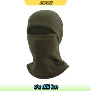 SHNGki Mùa Đông Ấm Áp Ngoài Trời Cưỡi Đầy Đủ Mặt Nạ Bao Gồm Balaclava Lông Cừu Xe Máy Câu Cá Trượt Tuyết Mặt Nạ Ấm Áp Windproof Bìa Hat