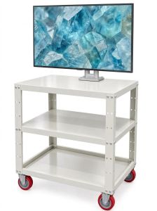 (P98DS160) TV monitor workstation heavy duty cart SPEEDSMOUNT mobile cart shelf projector laptop printer AV IT network equipment storage