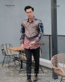 MOTIF SEKAR MELATI Baju Atasan Kemeja Batik Slimfit Pria Premium Modern Lengan Panjang Pendek Full Furing | HANDAYANI BATIK. 
