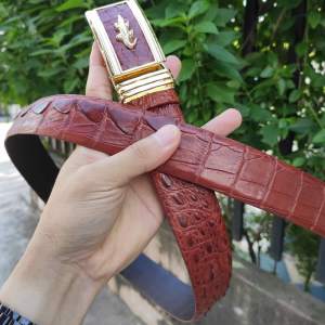 Thắt Lưng Cá Sấu Gù Gai Bản rộng 4cm [DÂY LIỀN NGUYÊN TẤM]!