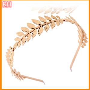 🔥🔥🔥ranghe เครื่องประดับผมของผู้หญิงที่คาดผมกิ่งใบลอเรลที่คาดผมผมรูปมงกุฎใบไม้