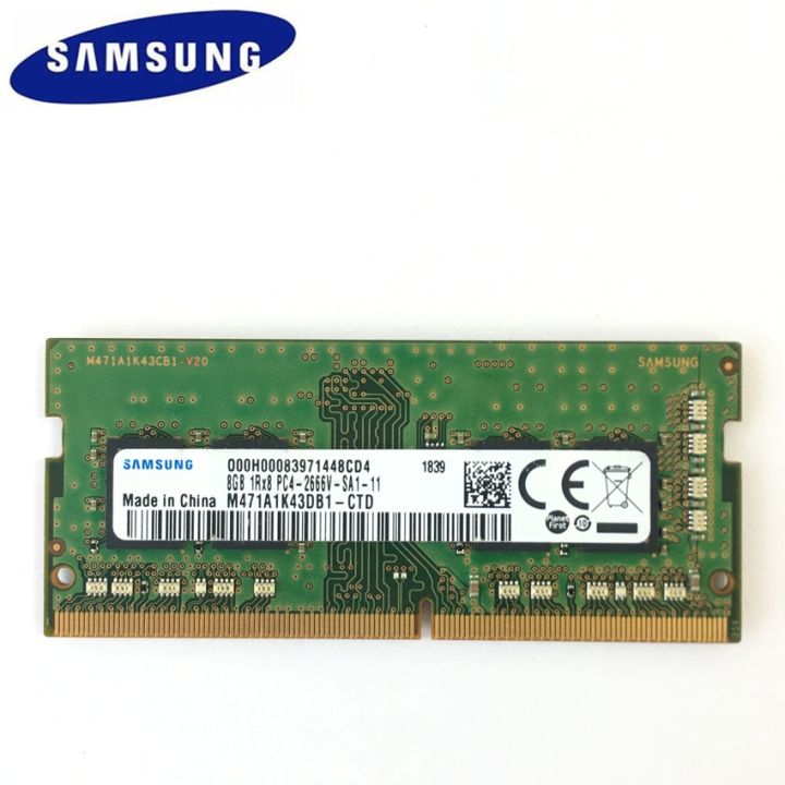 Samsung Ddr4 1rx8 Pc4 2666v Samsung 8GB 1RX8 PC4-2666V-U ECC Ram