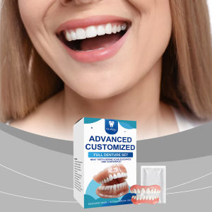 new Oralhoe Dental Cosmetic Set: Natural Gap Correction Smile Enhancement Comfortable Material Denture Care Kit Free Shipping