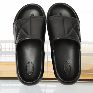 NeedBo Women Men Thick Sole Shockproof Slippers Flip Flops Bathroom Bedroom House Slippers Non-slip Deodorant Mute Soft Shoes [Singapore Seller]