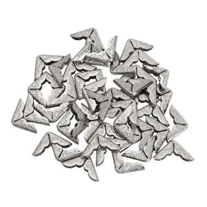 50Pcs Vintage Metal Craft Protective Corners Book Album Photo Corner Protectors Home DIY Decor