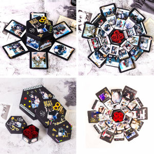 กล่องของขวัญวันครบรอบอัลบั้มรูป DIY Love Memories - ชุดของหมอนครบรอบ