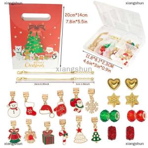 [COD] xiangshun Christmas Countdown Advent Calendar Box Christmas Themed DIY Bracelet
