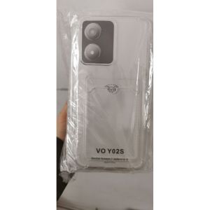 0533 VVV CASE ANTICRACK SLOT KARTU  VIVO Y02S Casing slip kartu tempat kartu bening transparan