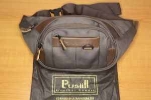 Waistbag Brand Lokal Pusiill/Bahan Cordura Nylon Kombinasi Kulit Asli/Tas Selempang Pria&Wanita V3.1