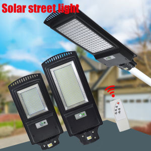 MIAOKA Solar Lights Outdoor Waterproof 500/1000/1500W Solar Street Light with Radar Motion Sensor lampu solar luar rumah White Light/Warm White Light Super Bright Garden Outdoor Light