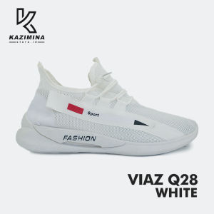 Sepatu Sneakers Sekolah Hitam Terbaru Kasual Kerja | VIAZ Q28 BLACK