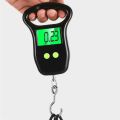 ROOMH 10g 50Kg LCD Backlight Hand Held Fish Hook Hanging Scale Electronic Weighting Scale Digital Luggage Scale Kitchen Weight Tool. 