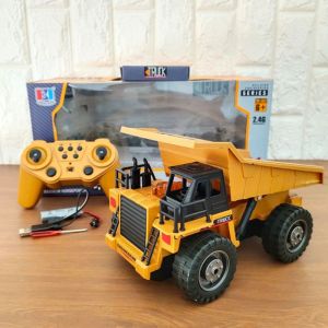 RC Dump Truck Tambang Besar Remote Control 2.4 GHz - Mainan Mobil Remot Kontrol Truk Mining Muatan Pasir Radio Controle Anak Edukatif