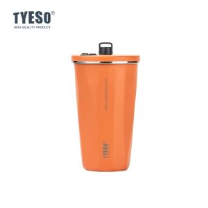Original Tyeso Gradient Coffee Mug 600ml With Retractable Straw 3x Free Gifts 304 Stainless Steel Water Bottle Cup