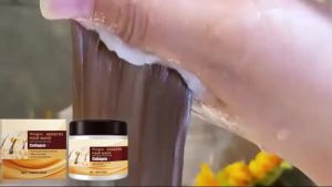 Hoegoa Keratin Repair Hair Mask Nourishes Hair Smooth and Tangle-Free Lightweight Smooth Natural Gloss Hair Mask
