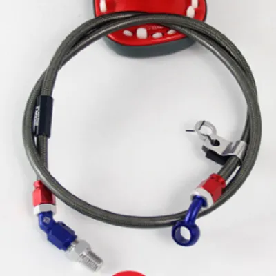 Front Brake Hose swits carbon Black 45 Degree Length 36inch 91cm original thailand (Universal)