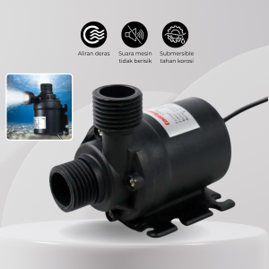 Pompa Air Aquarium Ikan Submersible Pump 12V 22W