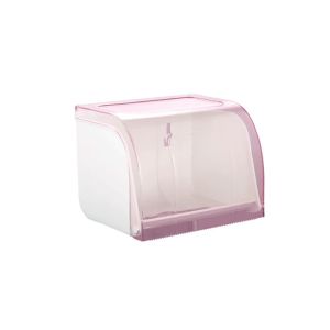 TMMD Waterproof Toilet Paper Holder Self Adhesive Strong Bearing Capacity Bathroom Tissue Box High-quality Flat Top Toilet Roll Paper Dispenser Home Use