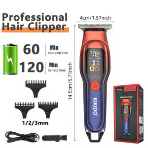 Kemei KK-A2 Professional Hair Clipper Rechargeable Low Noise Electric Shaver Beard Hair Trimmer Haircut Razor Kit